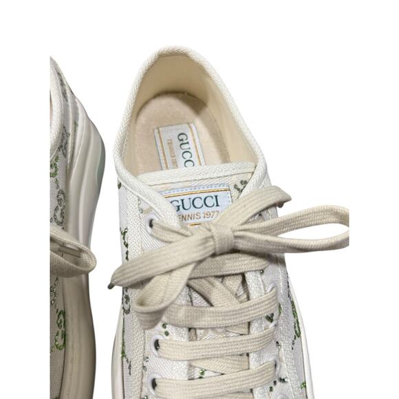 Gucci Tennis 1977 Trek Platform Crystal Colorful Sneaker Low Top 38.5 Green - Picture 4 of 13